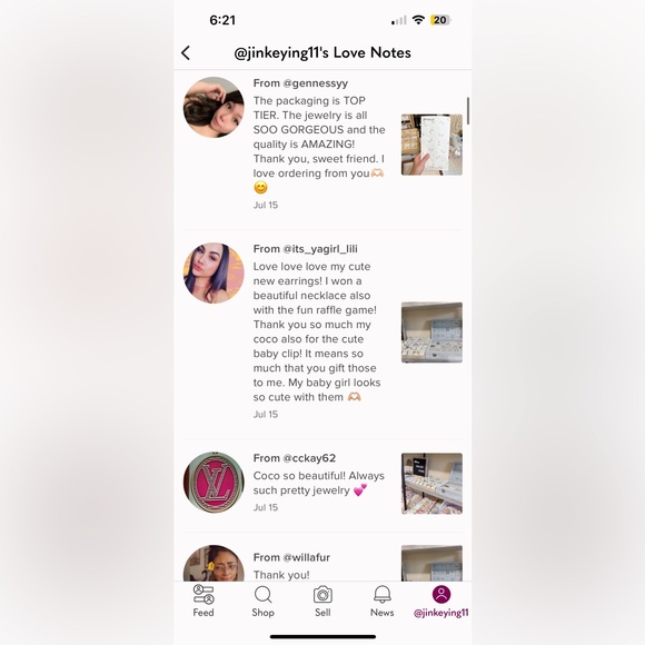 Like this listing to get notified for next live show💗💗 unlisted items in live - Picture 3 of 11